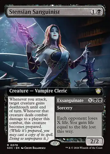 Stensian Sanguinist - soc Spoiler