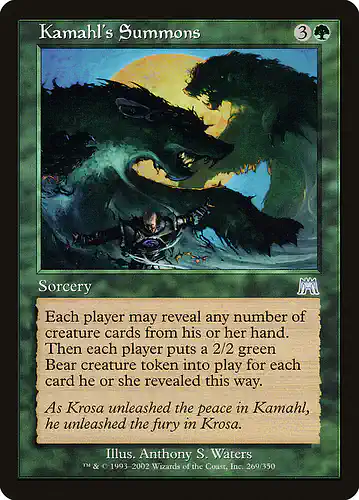 Kamahl's Summons - ons Spoiler