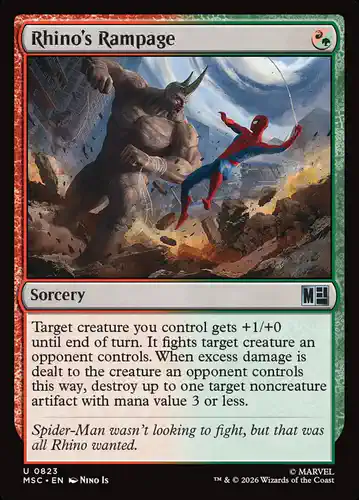 Rhino's Rampage - msc Spoiler