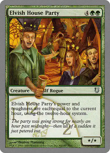 Elvish House Party - unh Spoiler