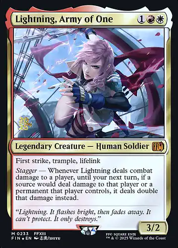 Lightning, Army of One - fin Spoiler