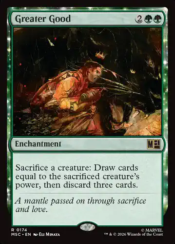 Greater Good - msc Spoiler