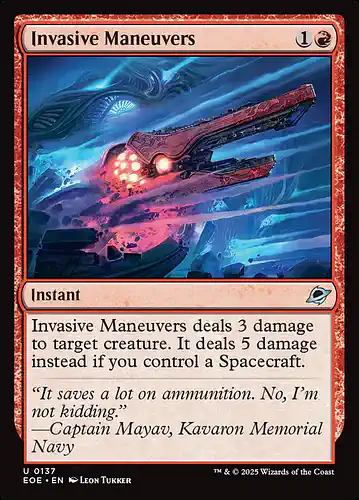 Invasive Maneuvers - eoe Spoiler