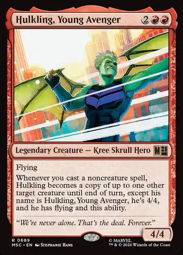 Hulkling, Young Avenger - msc Spoiler