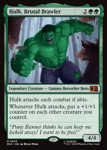 Hulk, Brutal Brawler - msc Spoiler