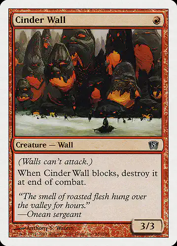 Cinder Wall - 8ed Spoiler