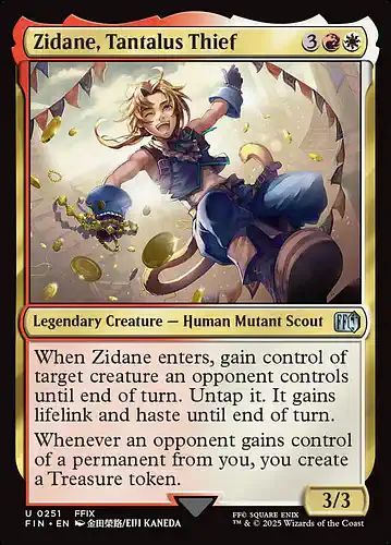 Zidane, Tantalus Thief - fin Spoiler
