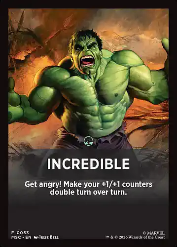 Incredible - msc Spoiler