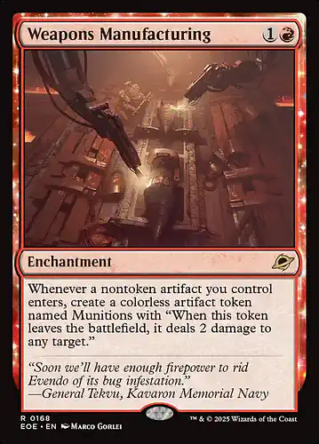 Weapons Manufacturing - eoe Spoiler