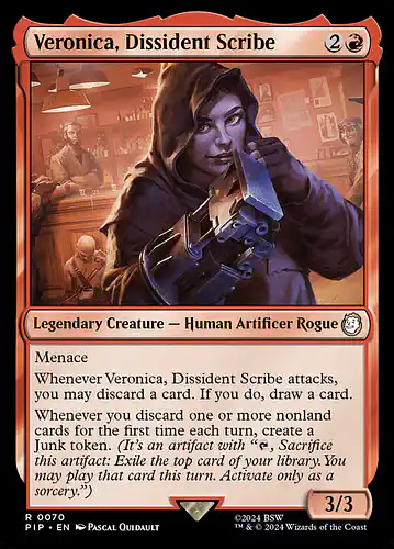 Veronica, Dissident Scribe - pip Spoiler