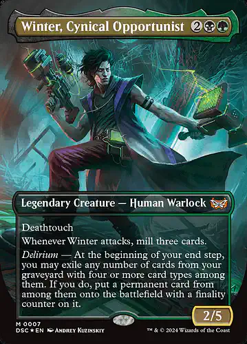 Winter, Cynical Opportunist - dsc Spoiler
