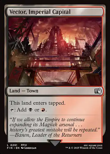 Vector, Imperial Capital - fin Spoiler