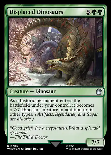 Displaced Dinosaurs - who Spoiler
