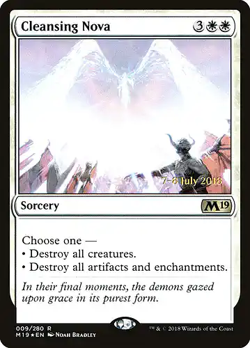 Cleansing Nova - m19 Spoiler