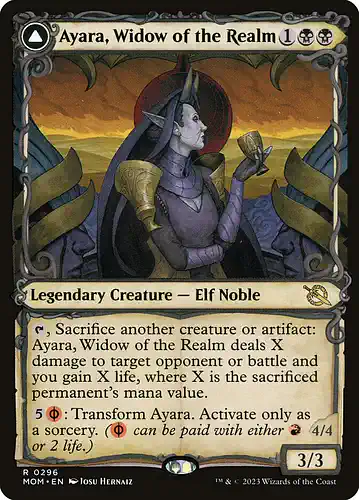 Ayara, Widow of the Realm - mom Spoiler