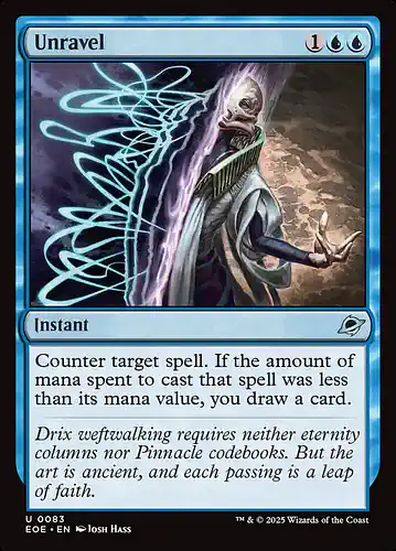Unravel - eoe Spoiler
