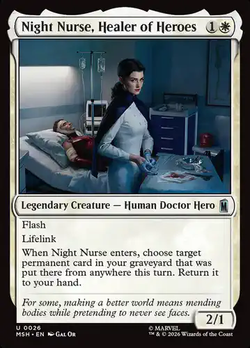 Night Nurse, Healer of Heroes - msh Spoiler