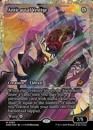 Anticausal Vestige - eoe Spoiler