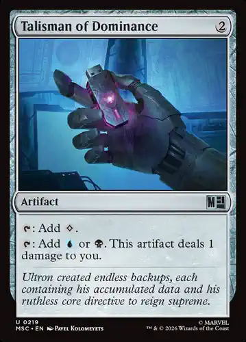 Talisman of Dominance - msc Spoiler