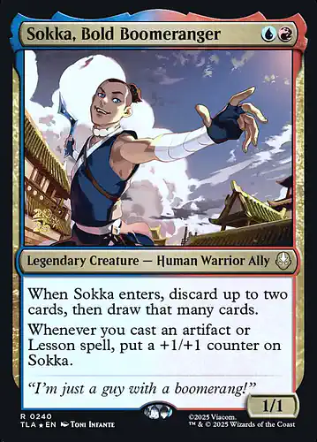 Sokka, Bold Boomeranger - tla Spoiler