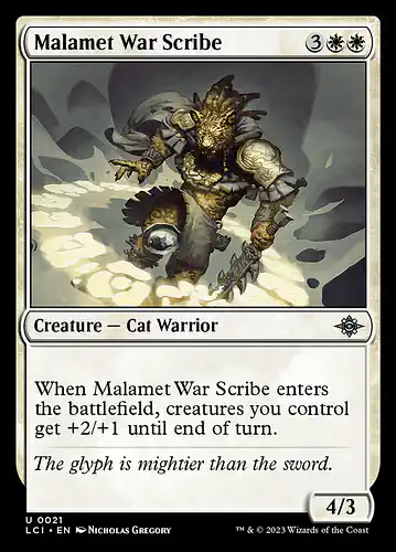 Malamet War Scribe - lci Spoiler