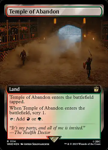 Temple of Abandon - who Spoiler