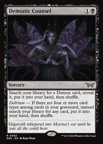 Demonic Counsel - dsk Spoiler