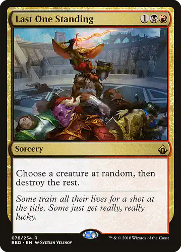Last One Standing - bbd Spoiler