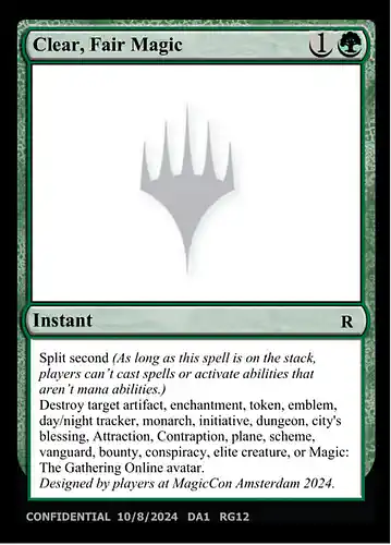 Clear, Fair Magic - unk Spoiler