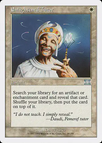 Enlightened Tutor - 6ed Spoiler