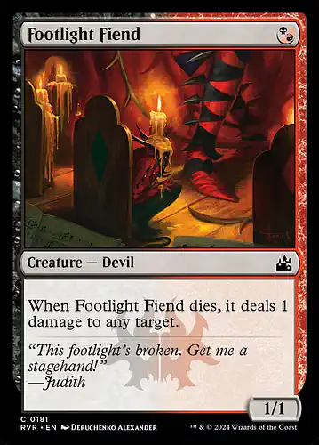 Footlight Fiend - rvr Spoiler