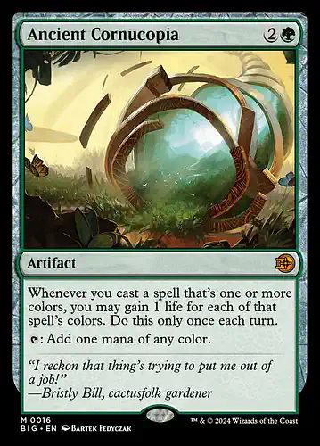 Ancient Cornucopia - big Spoiler