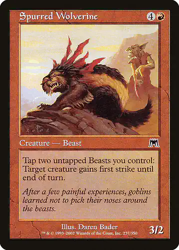 Spurred Wolverine - ons Spoiler
