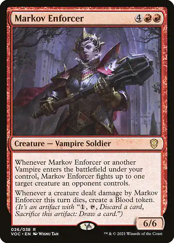 Markov Enforcer - voc Spoiler