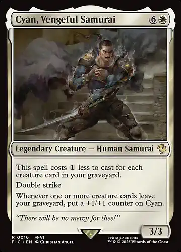 Cyan, Vengeful Samurai - fic Spoiler