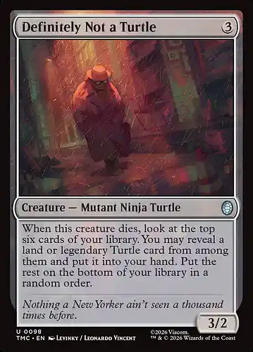 Definitely Not a Turtle - tmc Spoiler