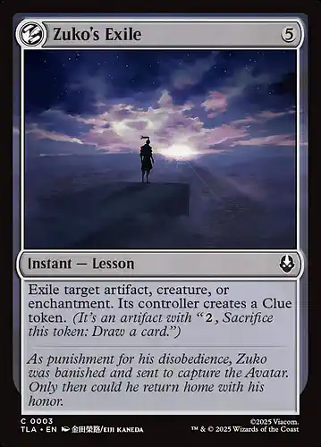 Zuko's Exile - tla Spoiler