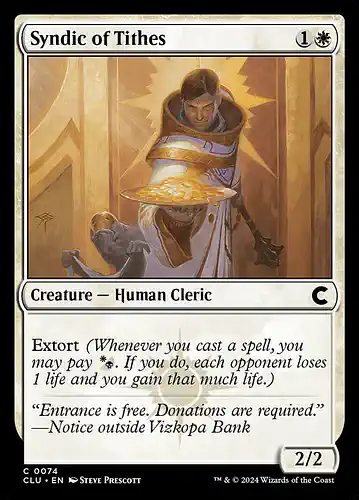 Syndic of Tithes - clu Spoiler