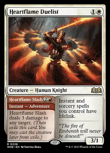 Heartflame Duelist - woe Spoiler