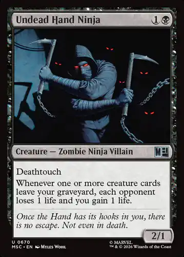 Undead Hand Ninja - msc Spoiler