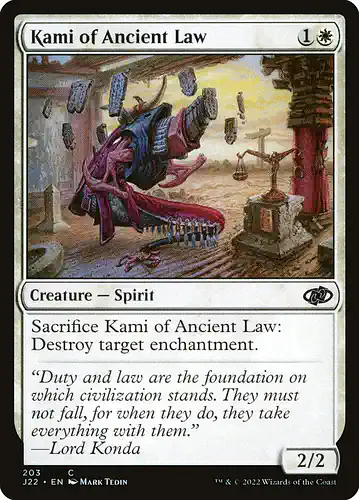 Kami of Ancient Law - j22 Spoiler