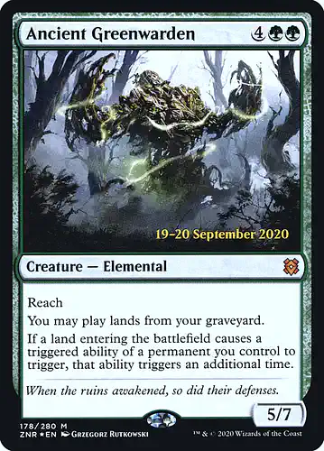 Ancient Greenwarden - znr Spoiler