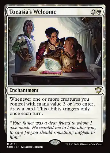 Tocasia's Welcome - soc Spoiler