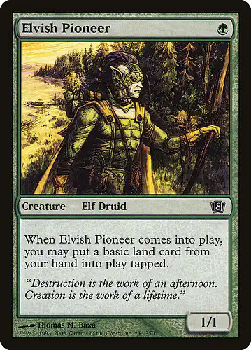 Elvish Pioneer - 8ed Spoiler