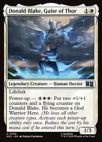 Donald Blake, Guise of Thor - msc Spoiler