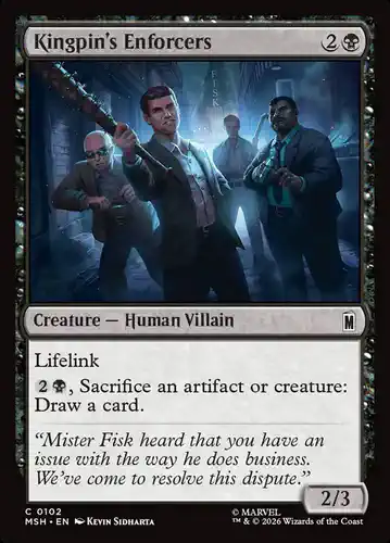 Kingpin's Enforcers - msh Spoiler
