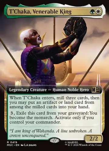 T'Chaka, Venerable King - msc Spoiler