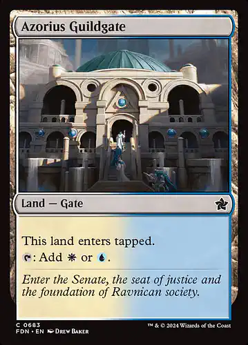 Azorius Guildgate - fdn Spoiler