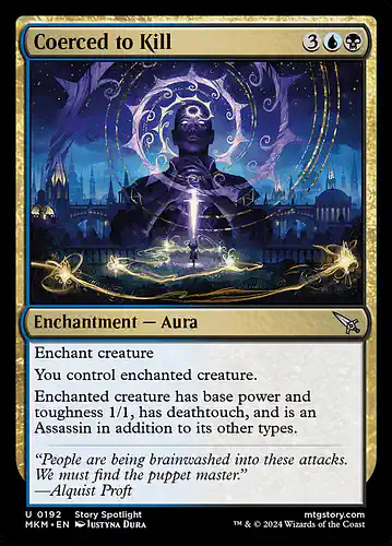 Coerced to Kill - mkm Spoiler