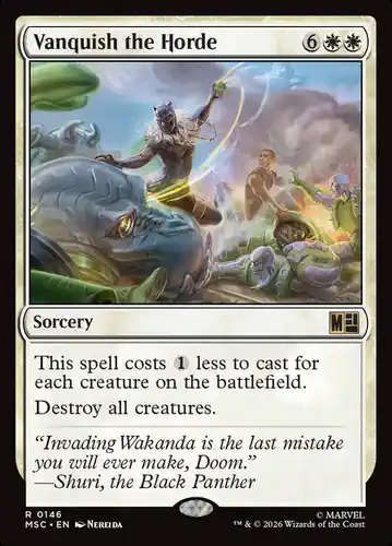 Vanquish the Horde - msc Spoiler